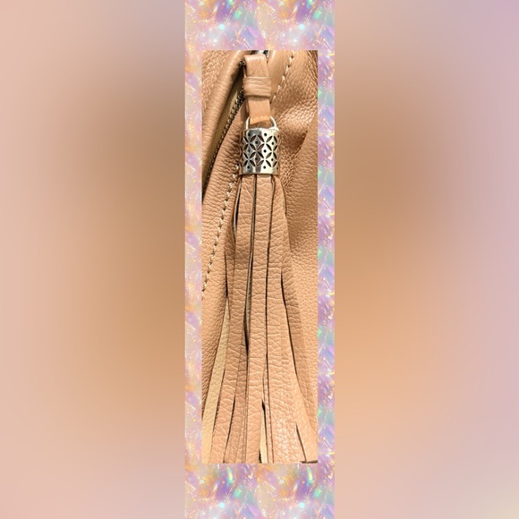 Brighton Gracie Buff Leather Handbag Wallet Dust Bag Box Silver Adornment Excel - Picture 16 of 17